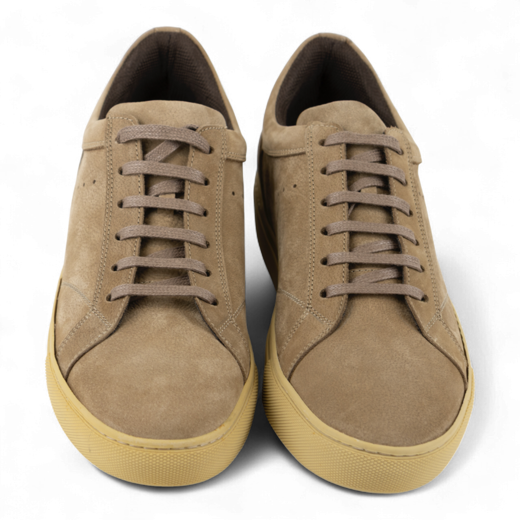 Men's Stylish Nubuck Leather Sneakers - Great for Casual Wear