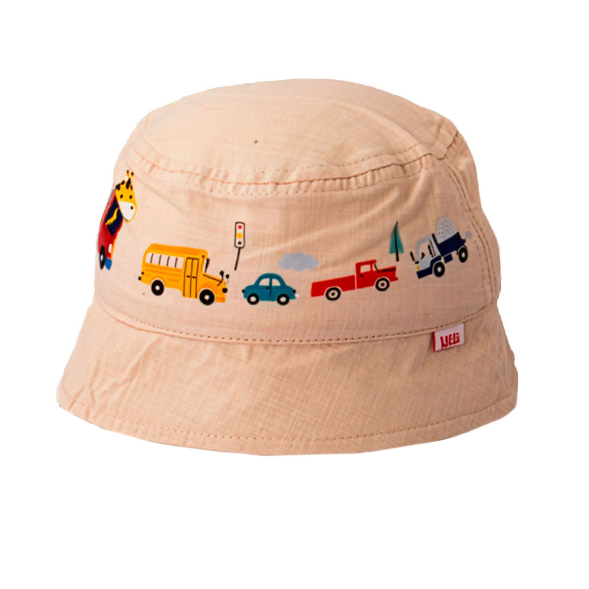 Toddler Boys Bucket Hat With Train Pattern, Fits Ages 1 Year to 4 Years