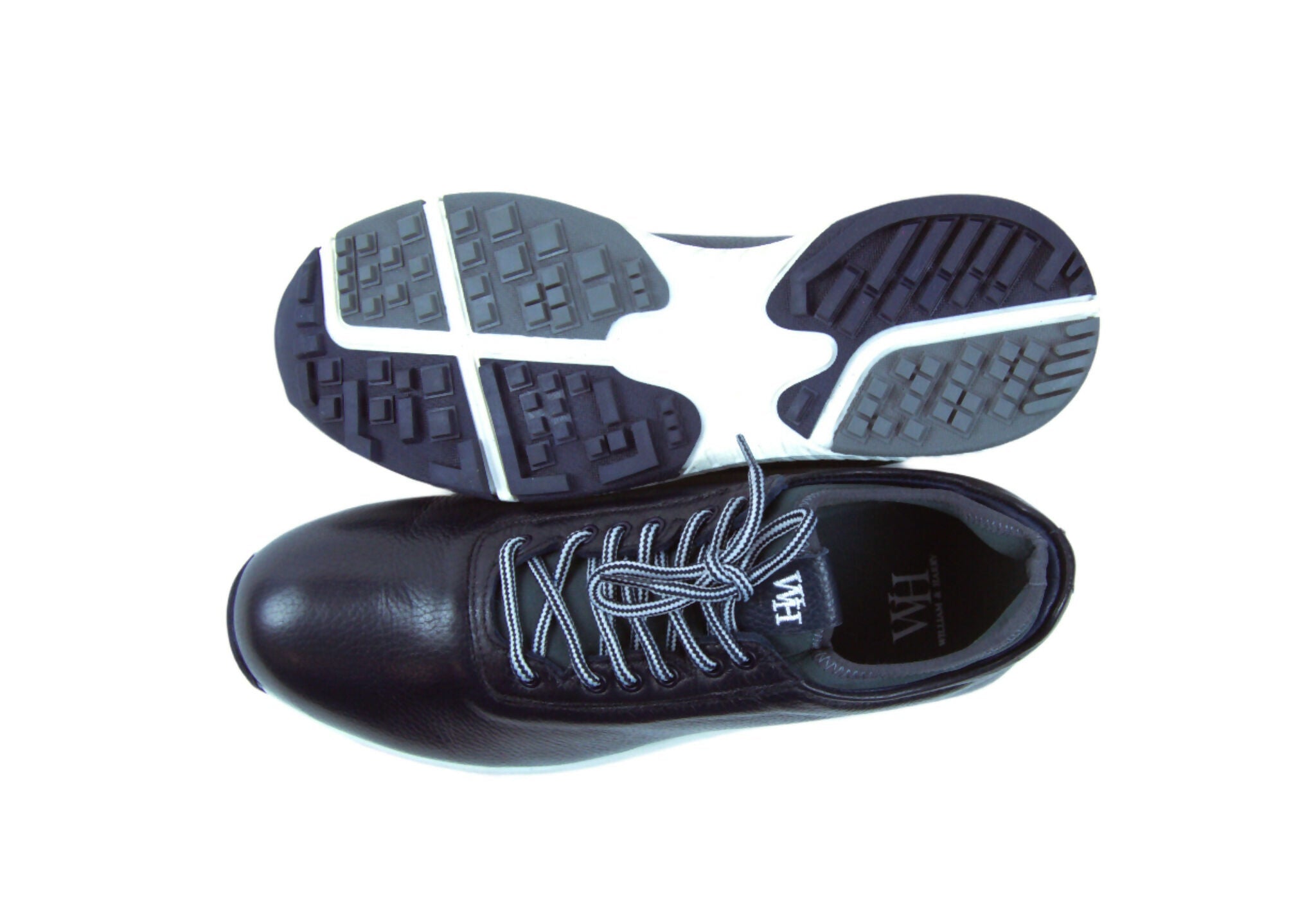 Ace - Deerskin Men's Golf Shoes in Dark Blue - Wear Sierra