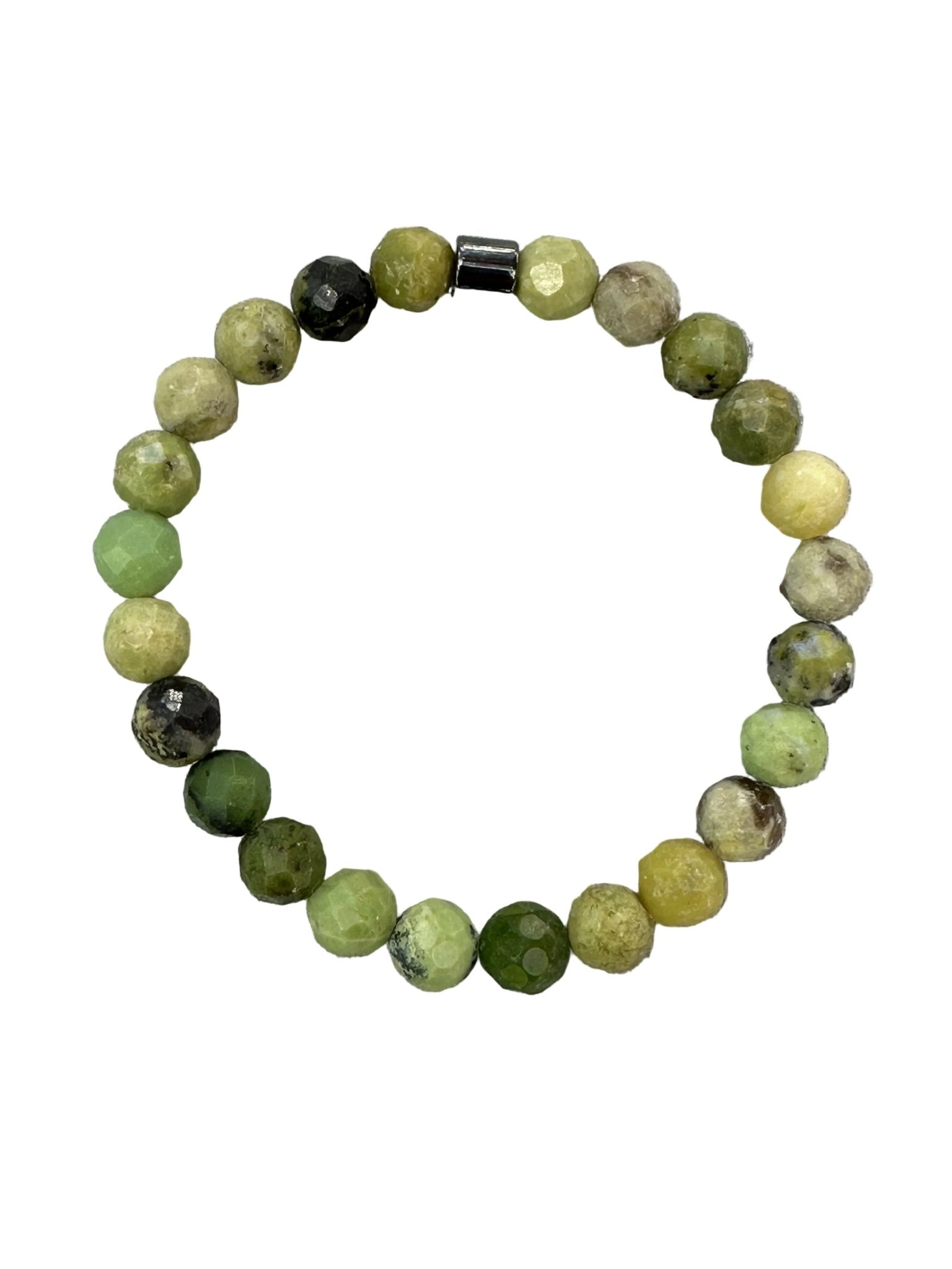African Jade Natural Stone Bracelet with Matching Necklace - Wear Sierra