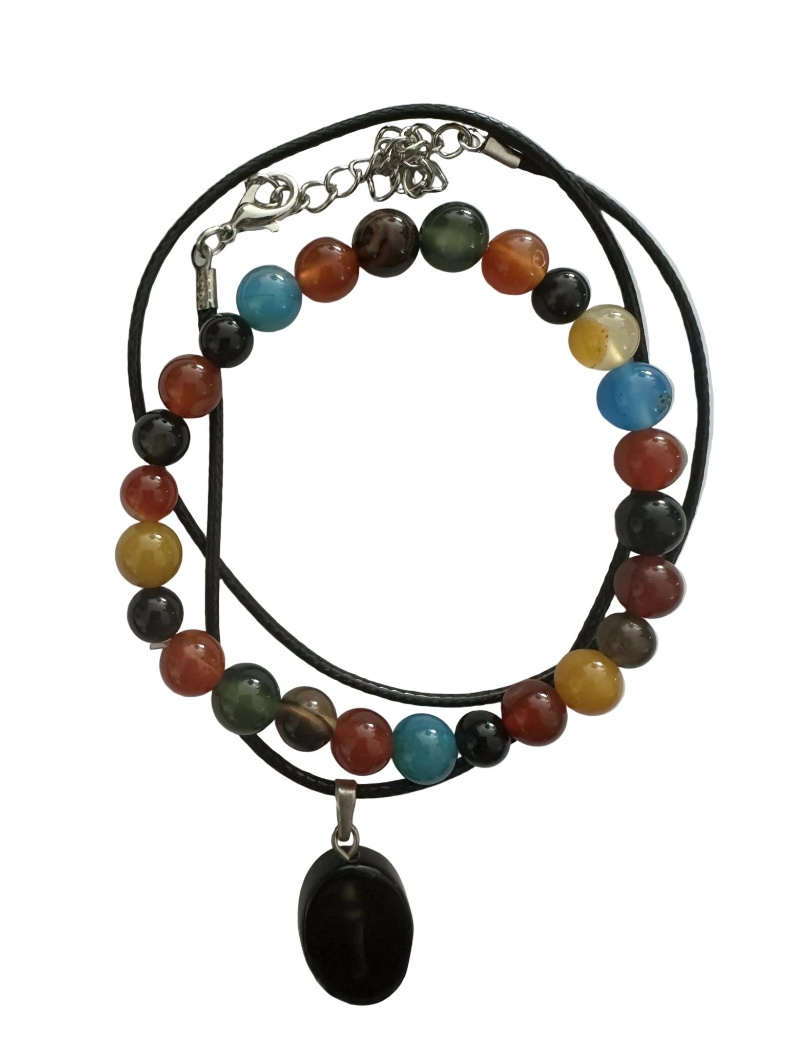 Agate Natural Stone Bracelet with Matching Necklace - Wear Sierra