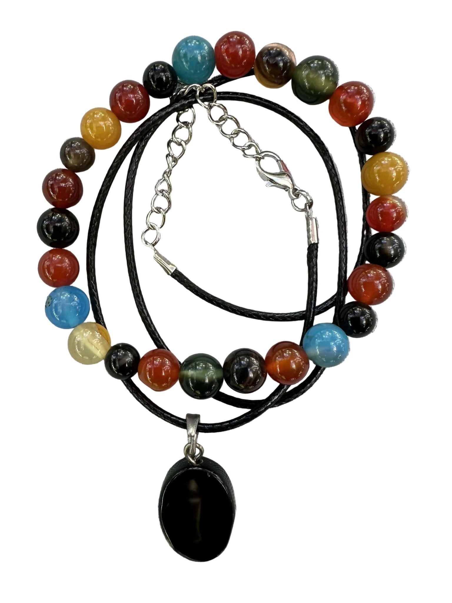 Agate Natural Stone Bracelet with Matching Necklace - Wear Sierra