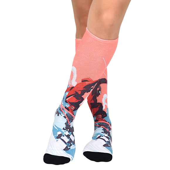Men & Women's CoolMax Knee-High Socks, Nature Inspired Collection for Men & Women Eco-Friendly Knee High Socks