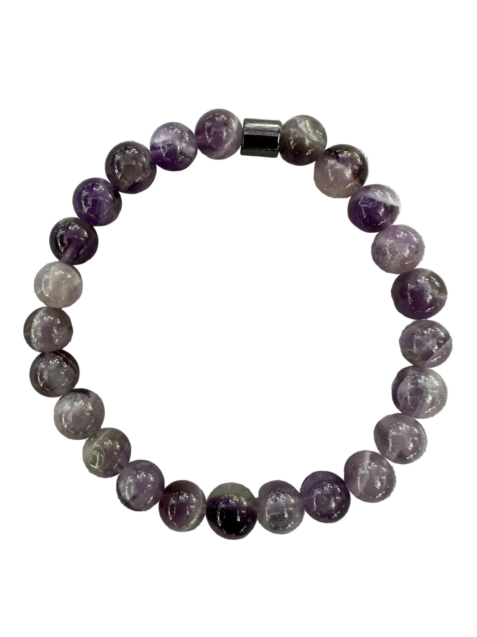 Amethyst Natural Stone Bracelet with Matching Necklace - Wear Sierra