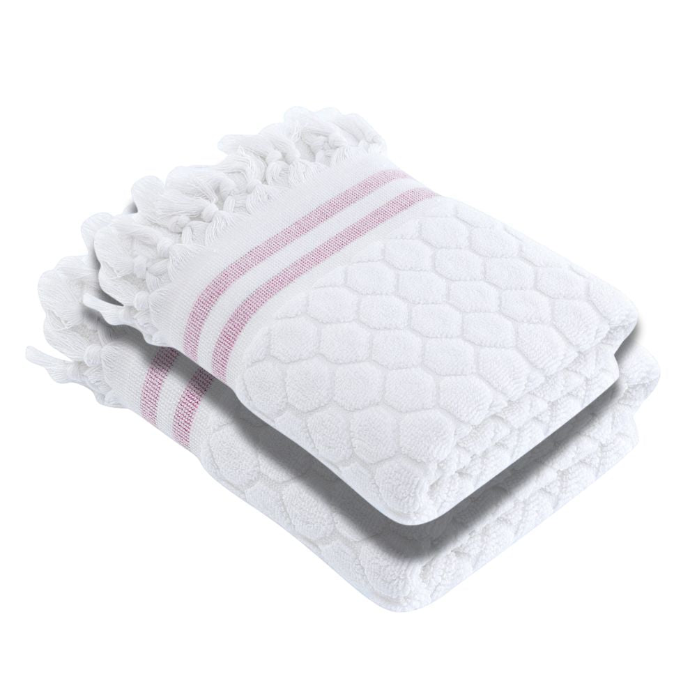 Luxury Turkish Hand Towels- Anatolia Style, 100% Turkish Cotton, Quick Drying, High Absorbency, Ultra Soft Towels For Home and Bath, Oversized 20"W x 30"L 2-Piece Hand Towels