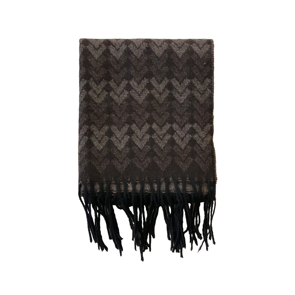 Italian Inspired Scarf for Men Double-Sided Classic Herringbone Pattern Perfect for Gifting!