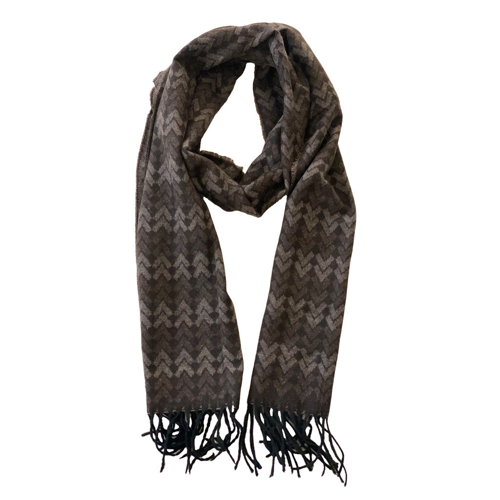 Italian Inspired Scarf for Men Double-Sided Classic Herringbone Pattern Perfect for Gifting!