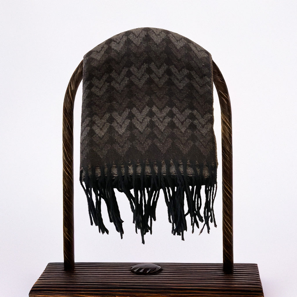 Italian Inspired Scarf for Men Double-Sided Classic Herringbone Pattern Perfect for Gifting!