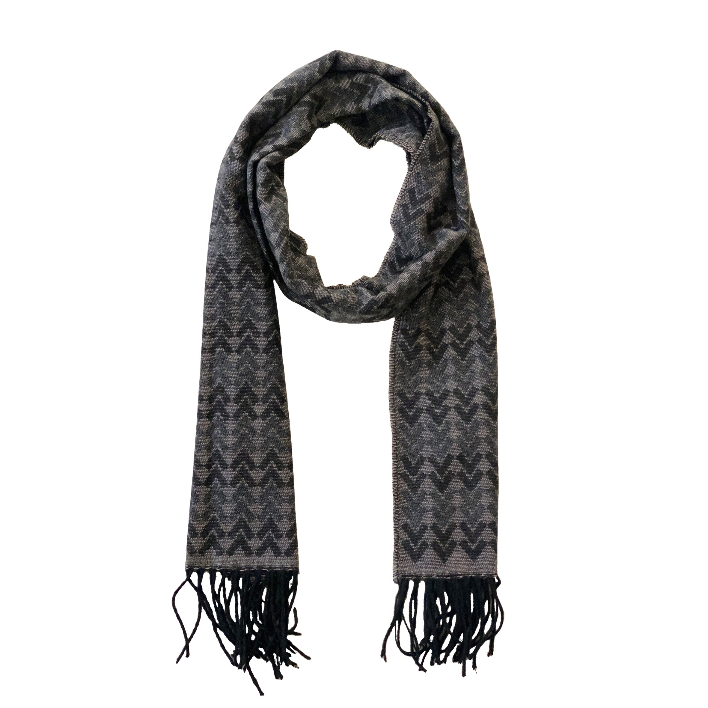 Italian Inspired Scarf for Men Double-Sided Classic Herringbone Pattern Perfect for Gifting!