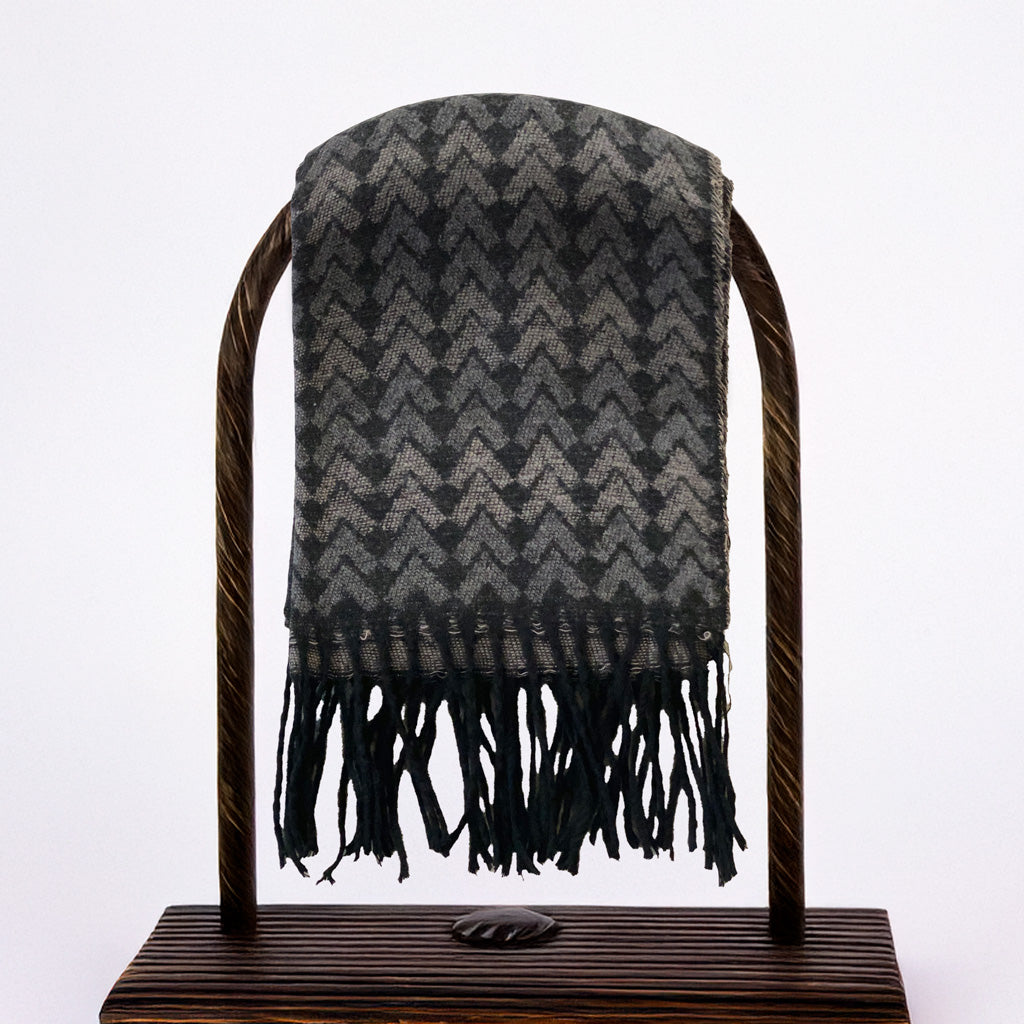 Italian Inspired Scarf for Men Double-Sided Classic Herringbone Pattern Perfect for Gifting!