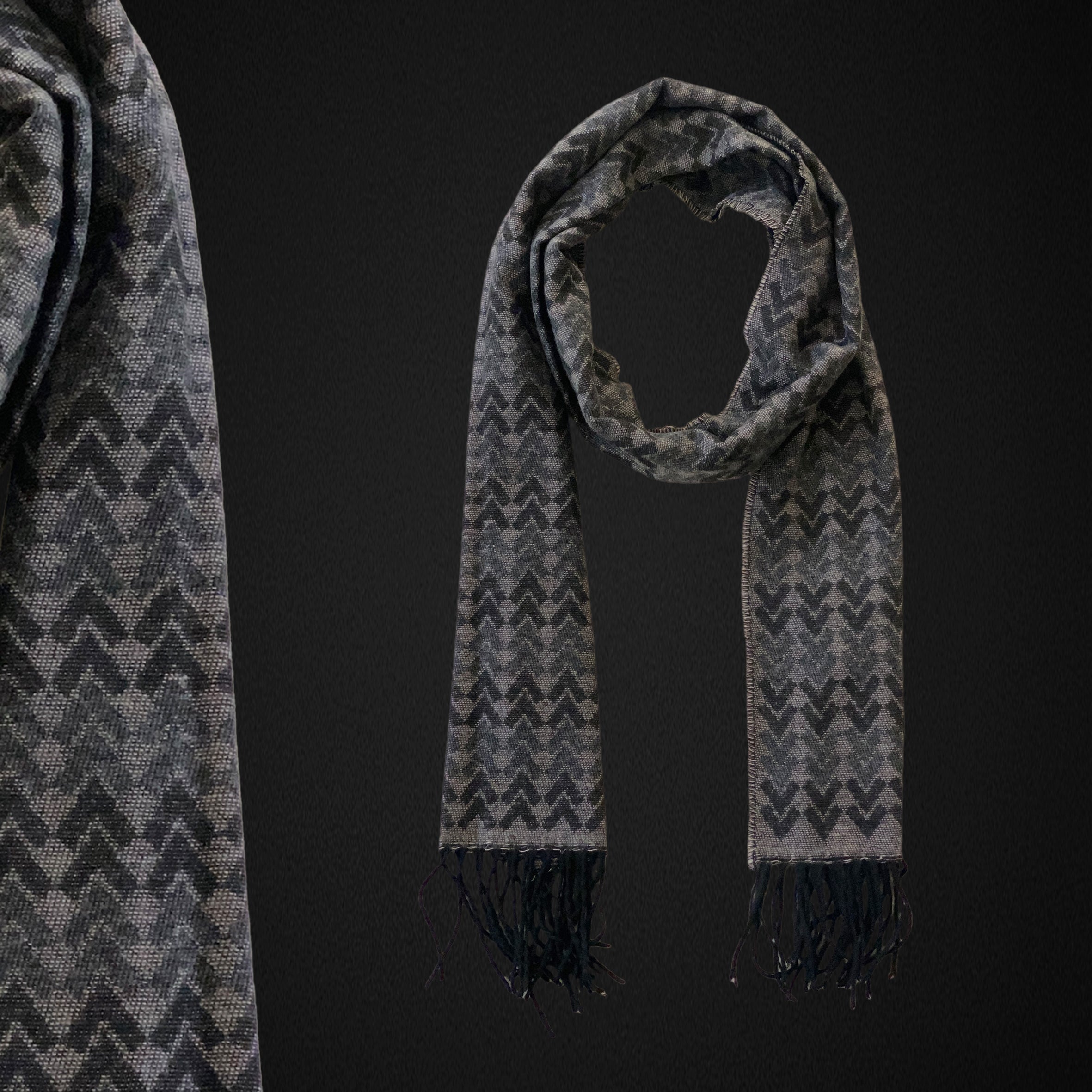 Italian Inspired Scarf for Men Double-Sided Classic Herringbone Pattern Perfect for Gifting!