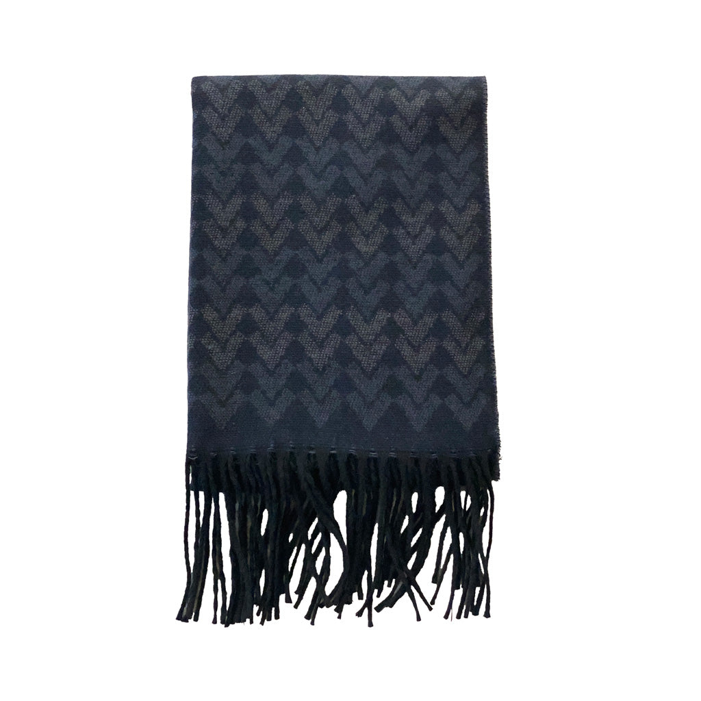 Italian Inspired Scarf for Men Double-Sided Classic Herringbone Pattern Perfect for Gifting!