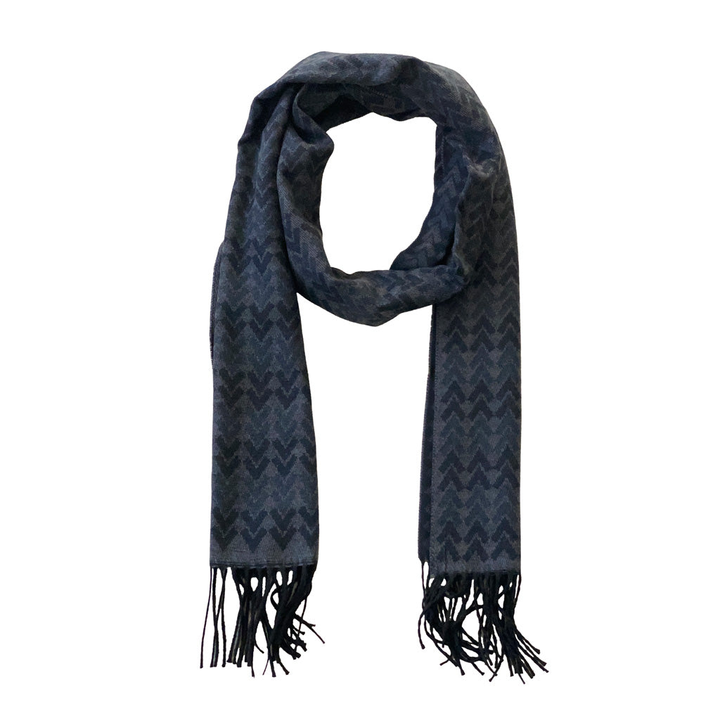 Italian Inspired Scarf for Men Double-Sided Classic Herringbone Pattern Perfect for Gifting!