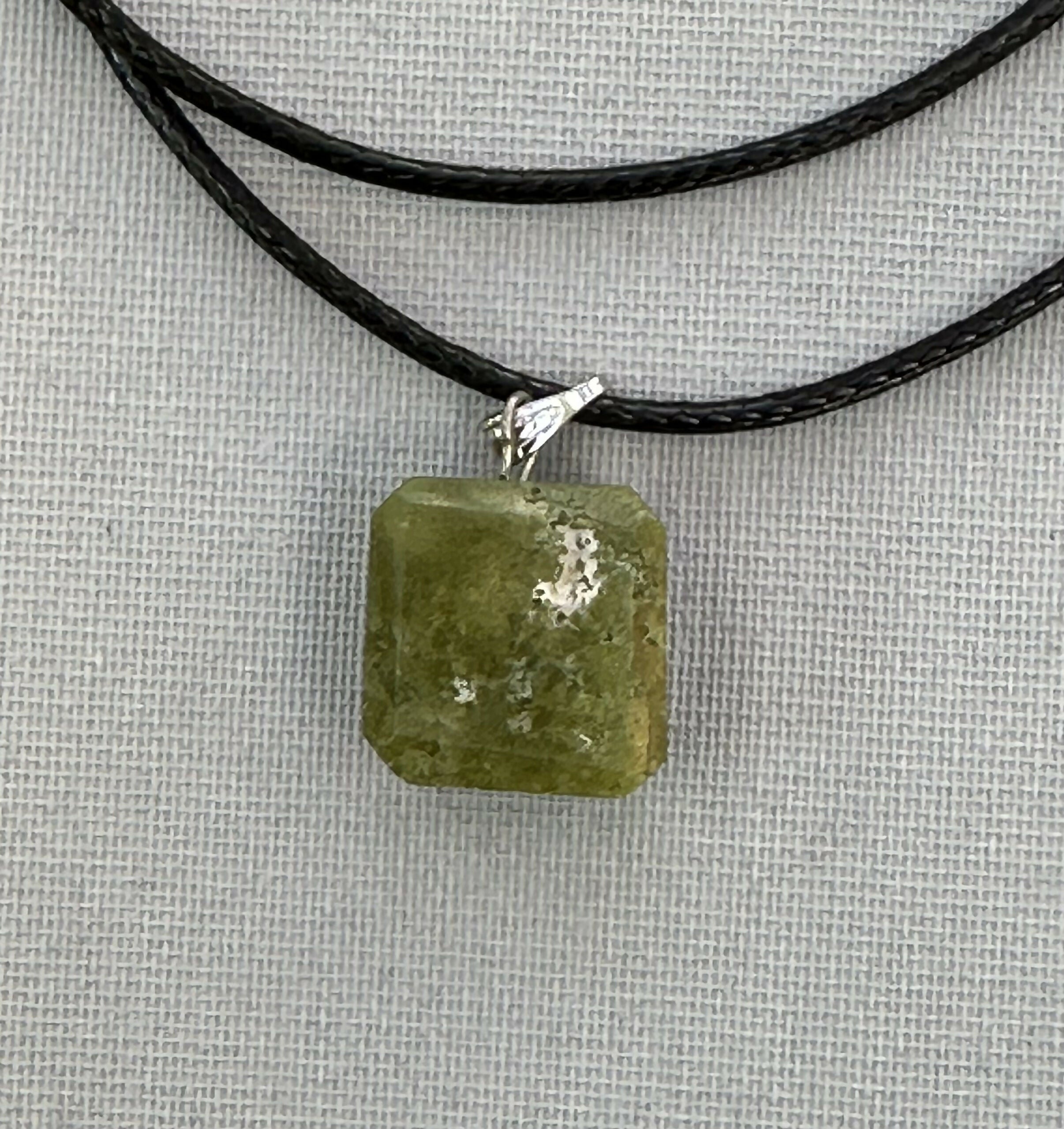 African Jade Natural Stone Bracelet with Matching Necklace - 0
