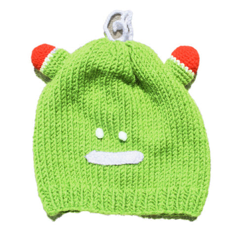 Kid's Beanie Hat Hand-Knitted Frog Wool Beanie Cap - Wear Sierra