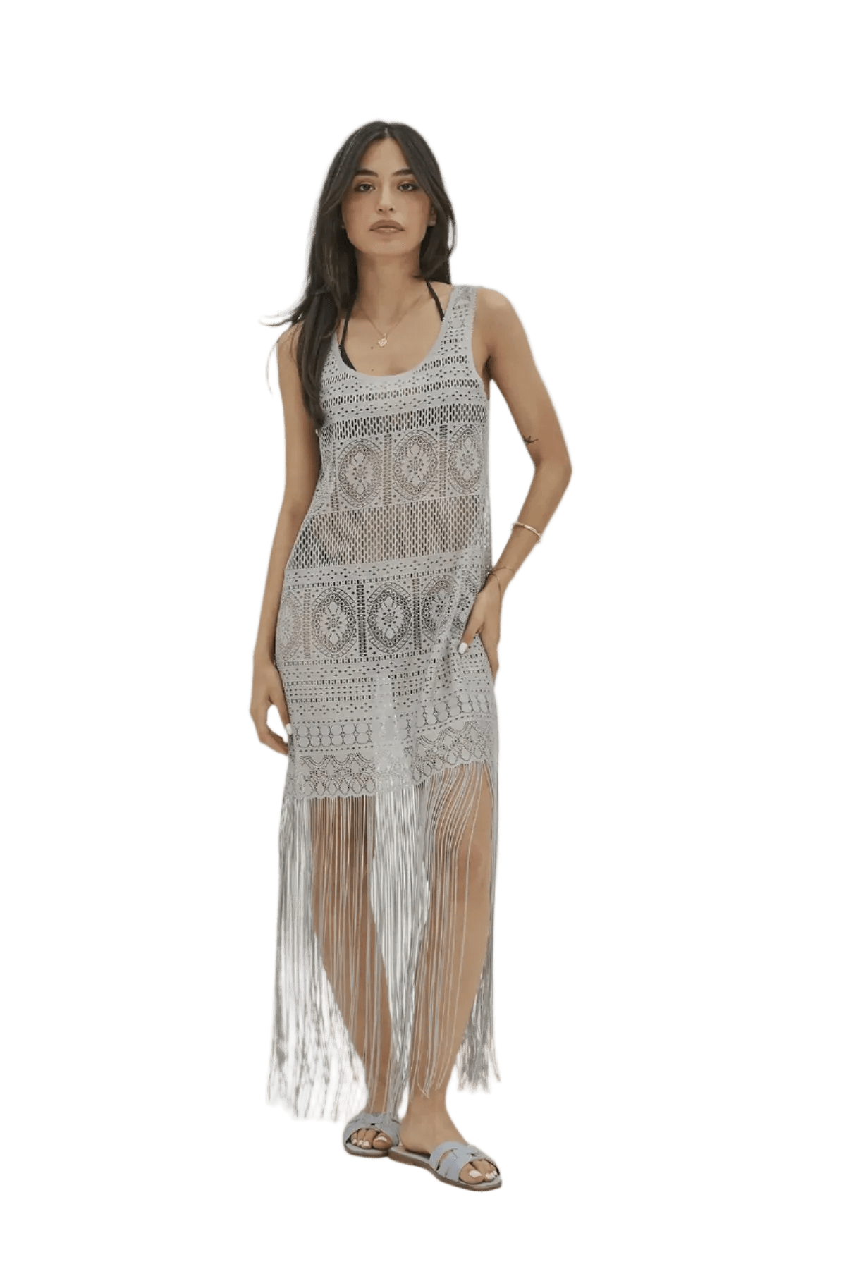 Beautiful Long Women's Beach Dress, Cover Up Dress for Lake, Pool, Beach, Cruise - Wear Sierra