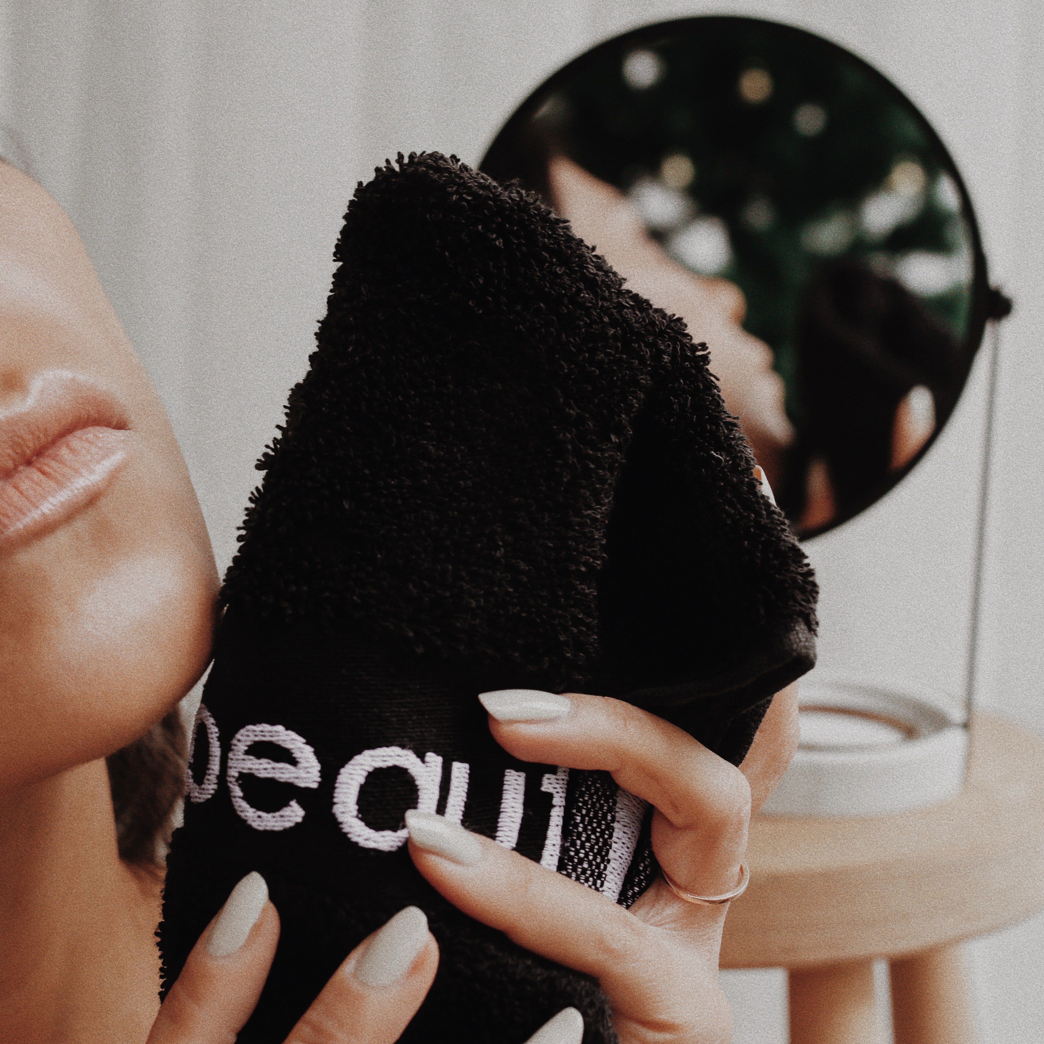 Women's Make-Up Removal Turkish Cotton Washcloths, Great for Facials, Morning & Nightly Skin Care Regimen - 6 Pack of Oversized Cotton Face Towels