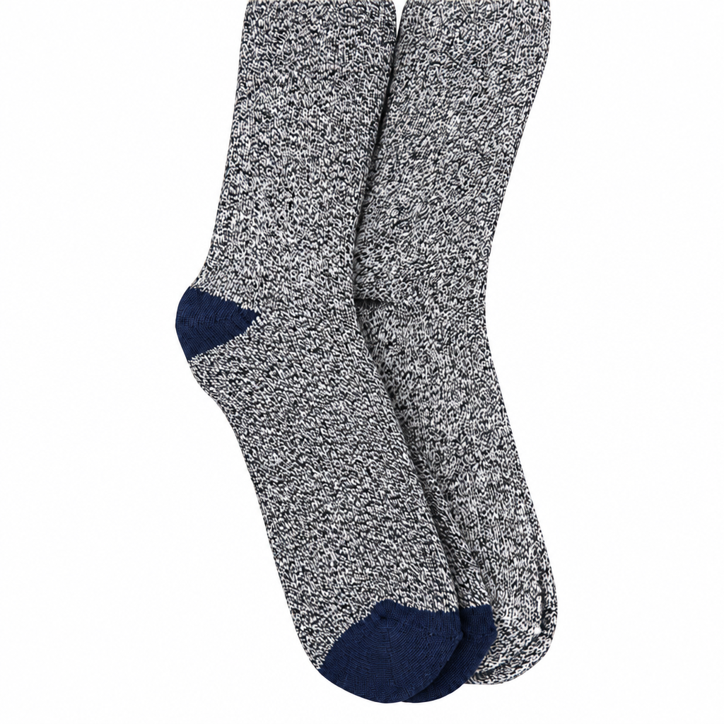 Men’s XXL Cotton Crew Socks – 2 Pair Pack Socks for Shoe Sizes 12–14