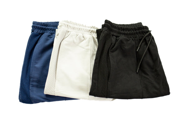 Men's Casual Shorts - Gym or Workout Shorts for Men, 3 Pair Pack of Navy, Black, or Gray - Wear Sierra