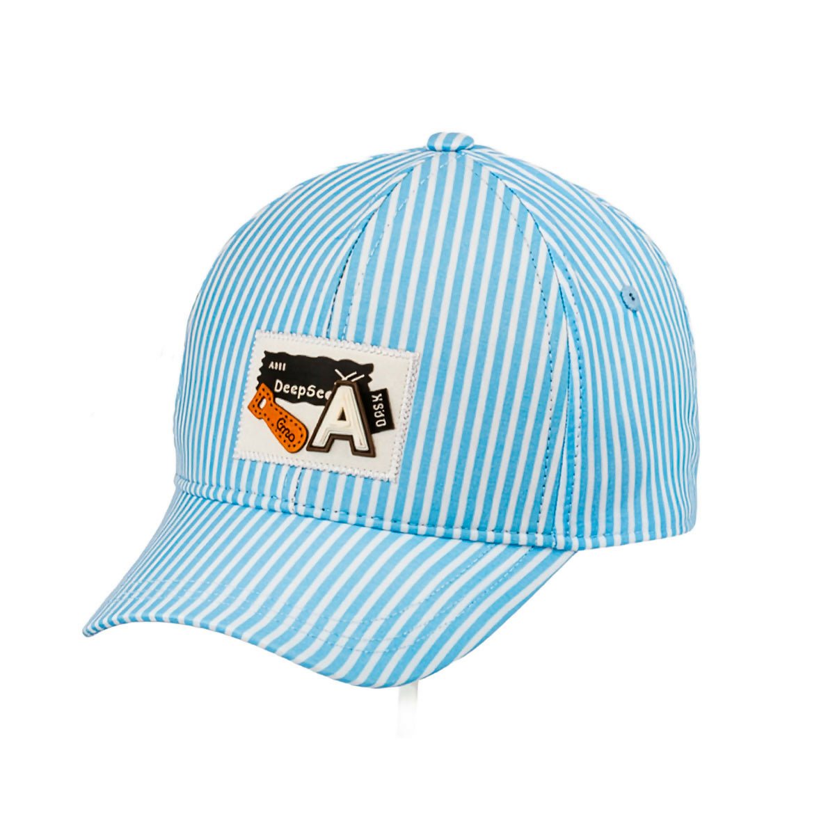 Boys Striped Cap for Summer, Fits Ages 5 Years to 8 Years - Wear Sierra