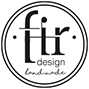 Fir design handmade logo.
