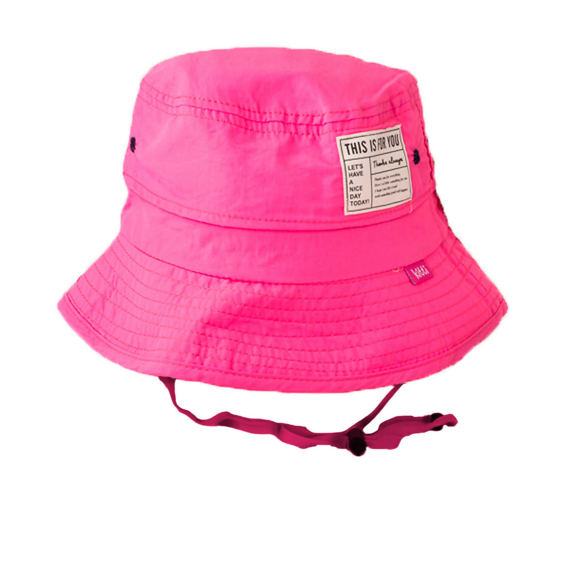 Girls Adjustable Wide Brim Sun Hat - Fits Ages 6 Years to 8 Years