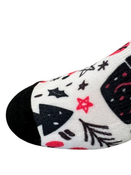Christmas and Hanukkah Holiday Colorful CoolMax Crew Socks for Men & Women - Trees & Ornaments - Wear Sierra