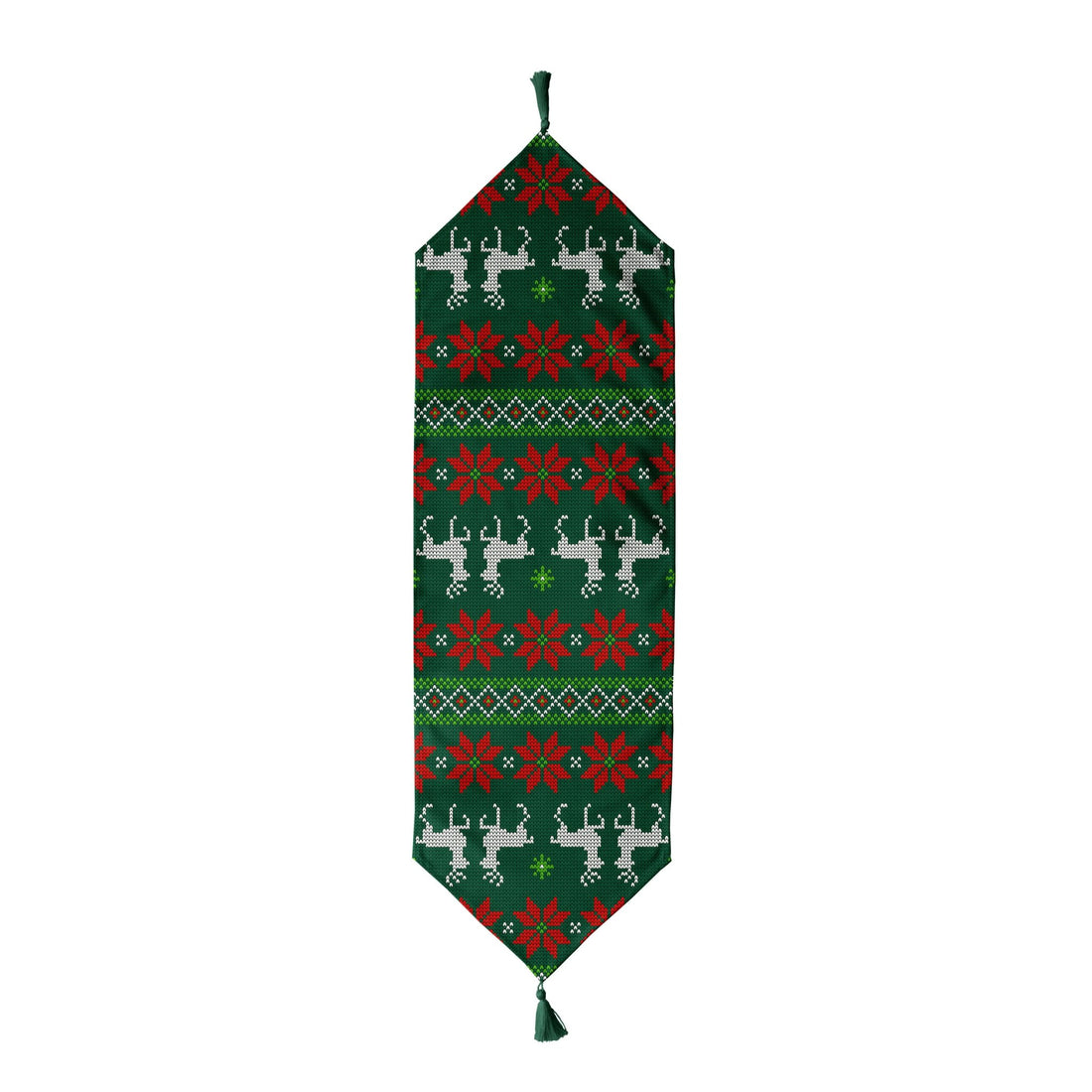Christmas and Holiday Table Runners with Tassel - Colorful and Festive, Great for Holiday Decorating - Wear Sierra
