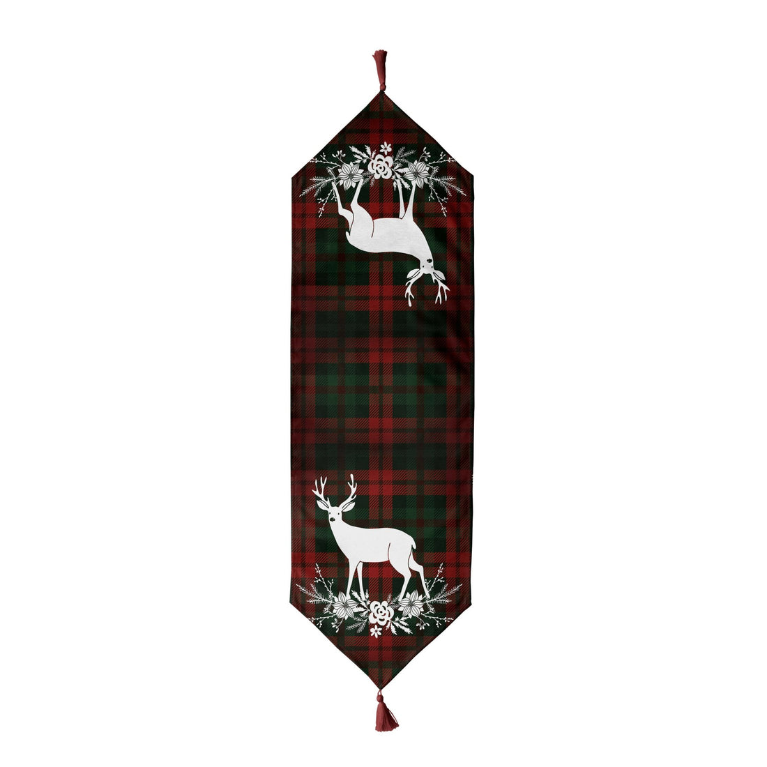 Christmas and Holiday Table Runners with Tassel - Colorful and Festive, Great for Holiday Decorating - Wear Sierra