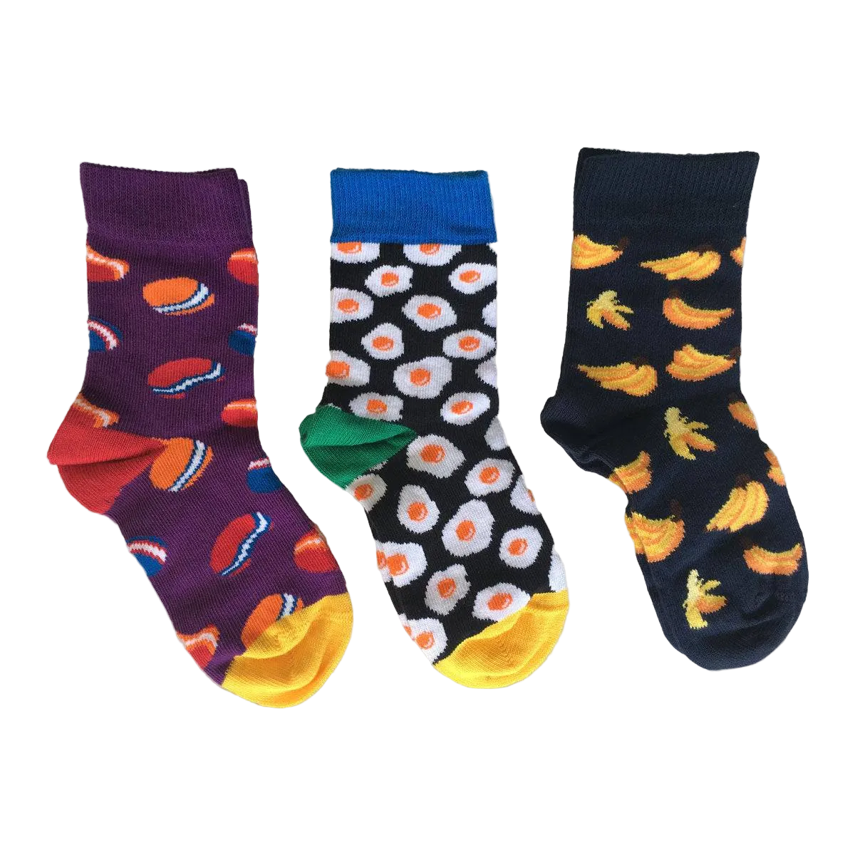 Cute and Colorful Socks for Toddler Boys and Girls, Combed Cotton Crew Socks - 3 Pair Pack in Gift Box - Wear Sierra