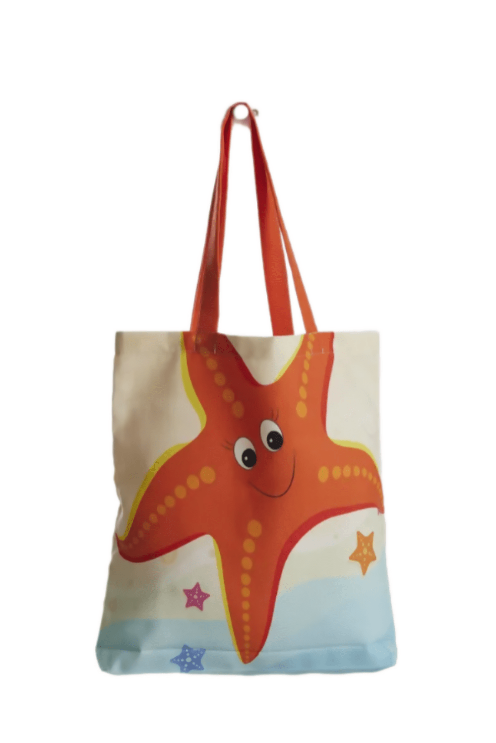 Cute & Colorful Starfish Patterned Tote Bag - Great for Shopping or a Day at the Lake or Pool - Wear Sierra