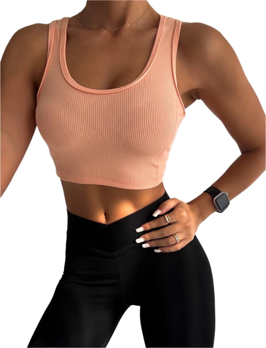 Juniors' and Women's Unlined Sports Top Activewear, Comfortable Soft Bra for Yoga, Walking, Sports - Wear Sierra
