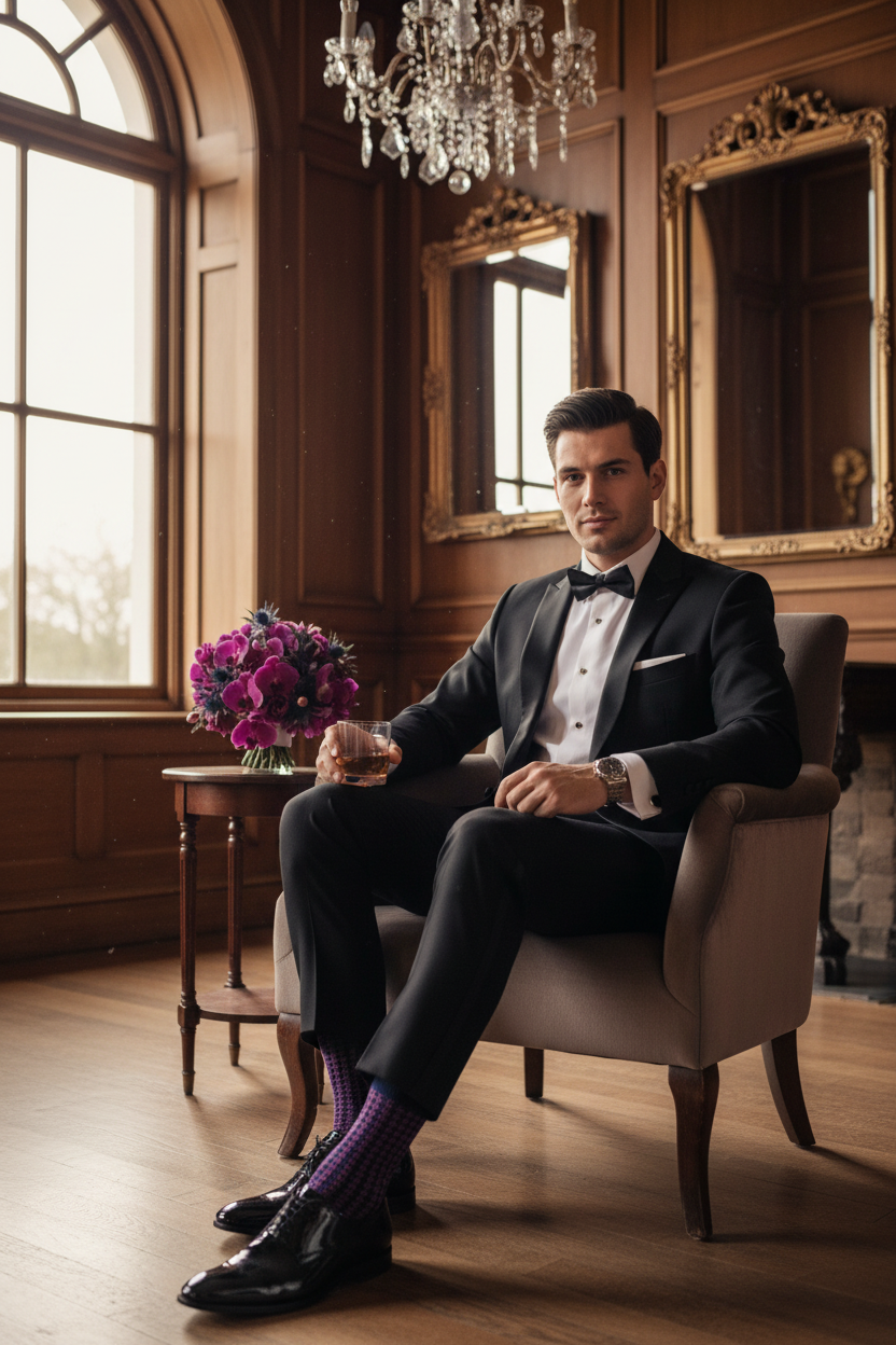 Men's Dress Socks – Combed Cotton, Seamless Toe All-Day Comfort