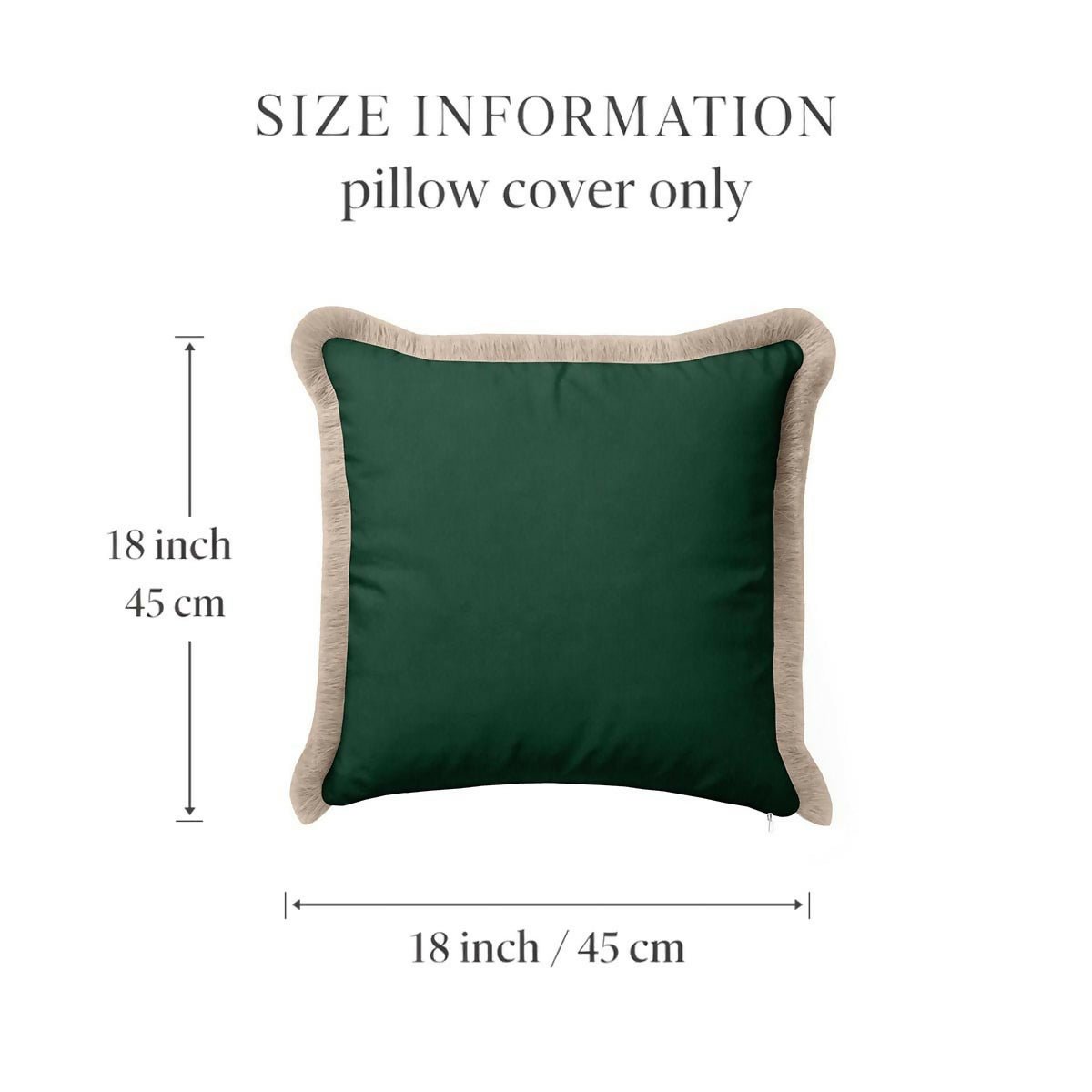 Decorative Bohemian Velvet Fringe Pillow Cover Set of 2, For Sofa, Couch, Bed - Wear Sierra