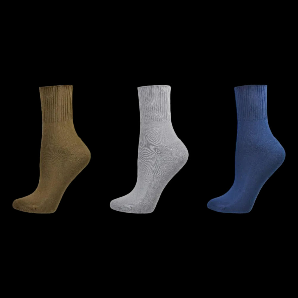 Diabetic/Arthritic Cushioned Cotton Ankle Socks 3 Pack Women Socks - Wear Sierra