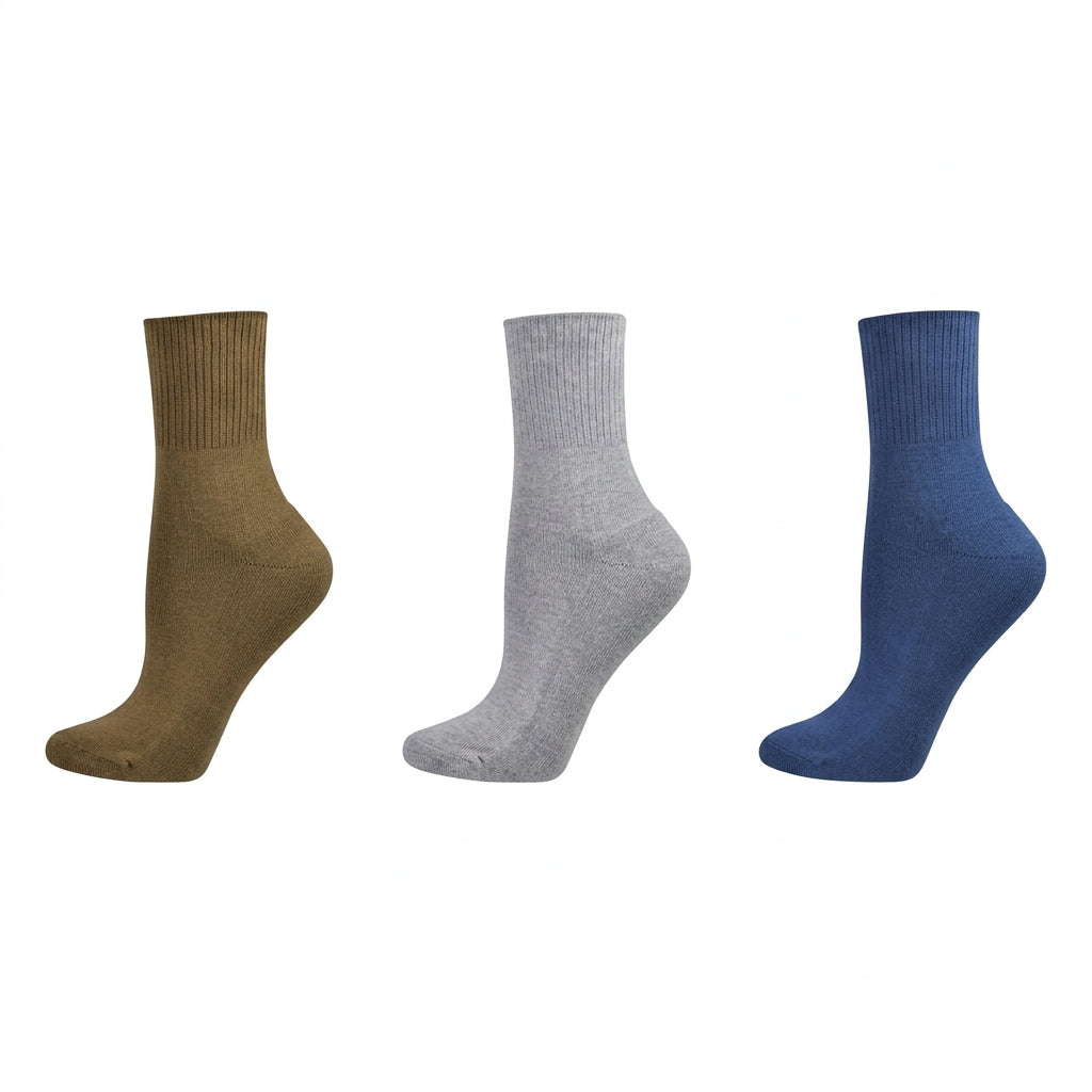 Diabetic/Arthritic Cushioned Cotton Ankle Socks 3 Pack Women Socks - Wear Sierra