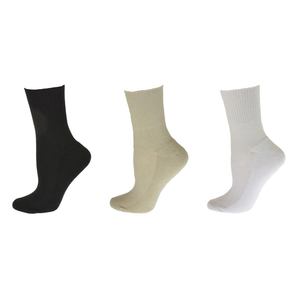Diabetic/Arthritic Cushioned Cotton Ankle Socks 3 Pack Women Socks - Wear Sierra