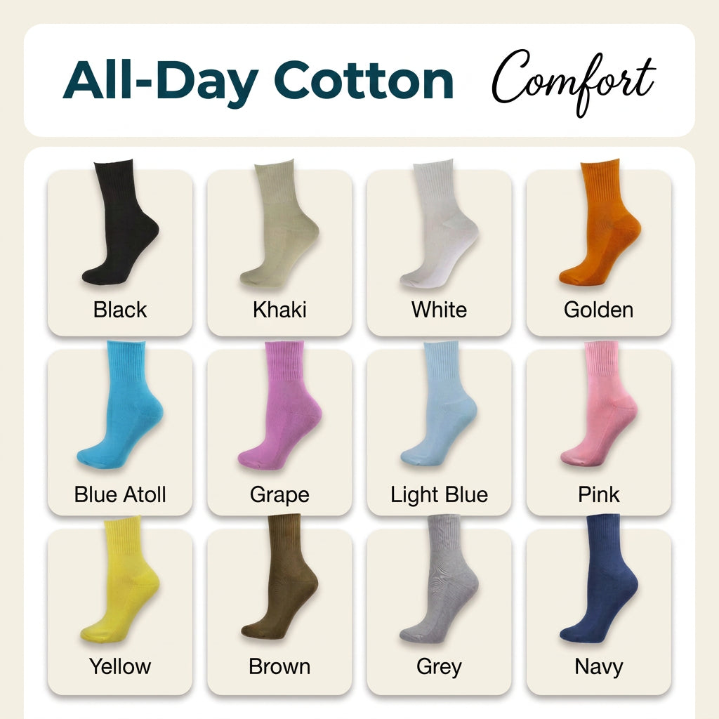 Diabetic/Arthritic Cushioned Cotton Ankle Socks 3 Pack Women Socks - Wear Sierra
