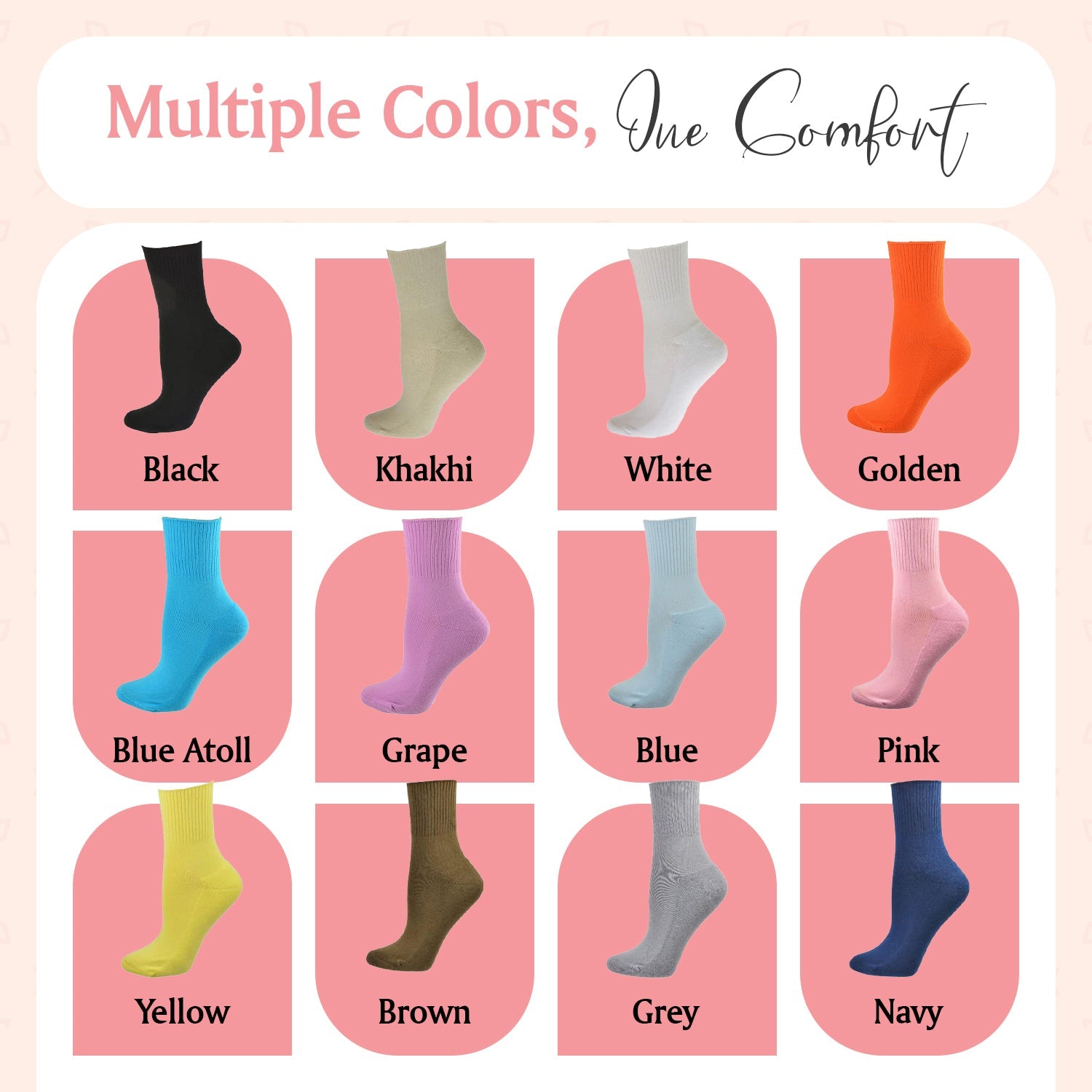 Diabetic/Arthritic Cushioned Cotton Ankle Socks 3 Pack Women Socks - Wear Sierra