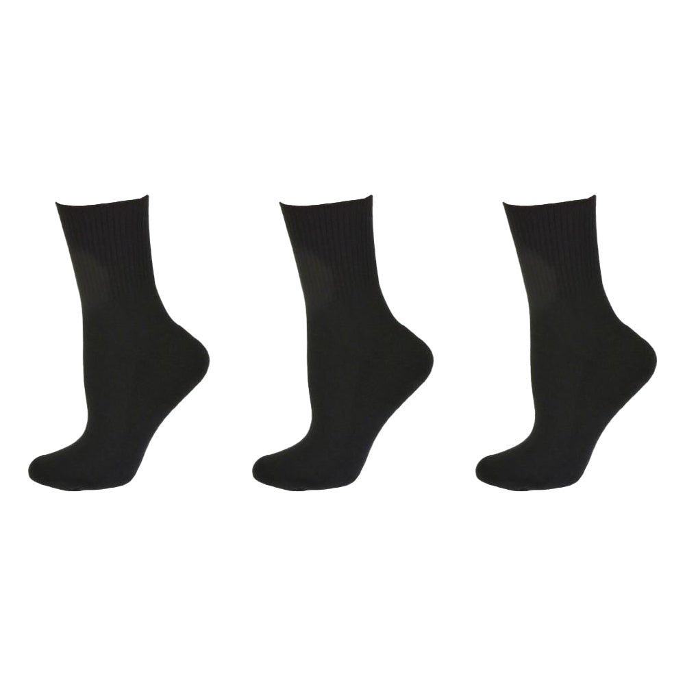 Diabetic/Arthritic Cushioned Cotton Ankle Socks 3 Pack Women Socks - Wear Sierra
