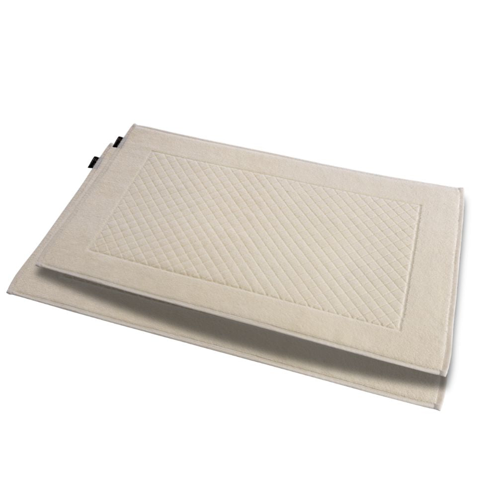 Luxury Hotel Style Ultra Soft Turkish Cotton Bath Mats - 2 Pack Oversized 20" x 30" Bathroom Rug, Diamond Pattern