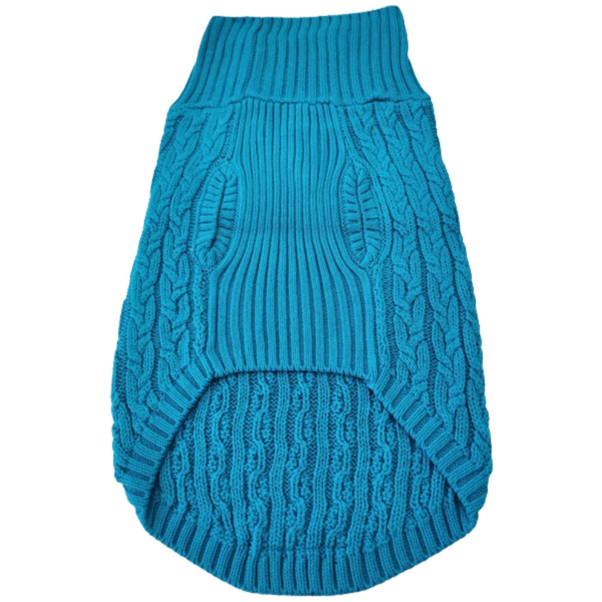 Dog and Cat Colorful Knitted Turtleneck Sweater - Wear Sierra