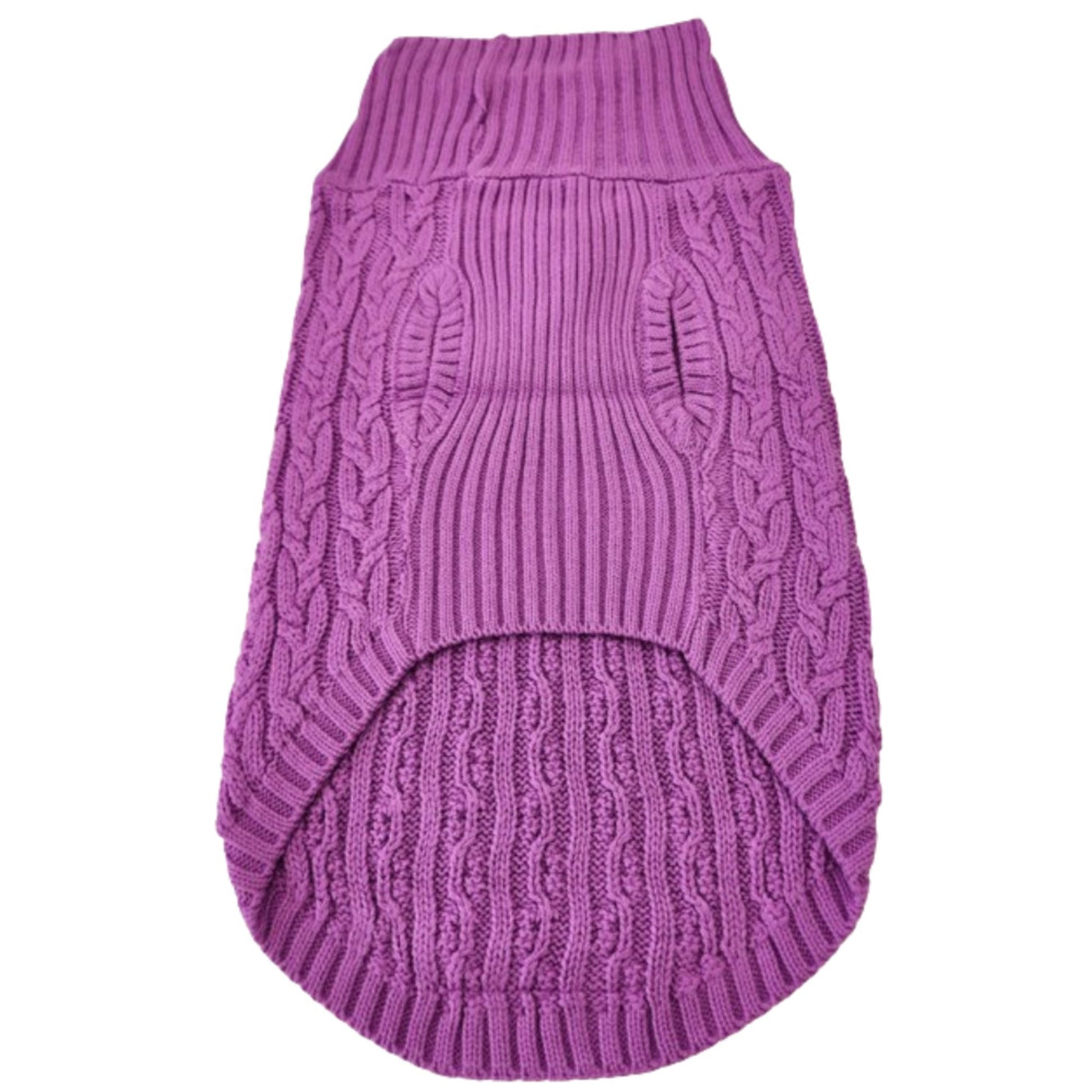 Dog and Cat Colorful Knitted Turtleneck Sweater - Wear Sierra