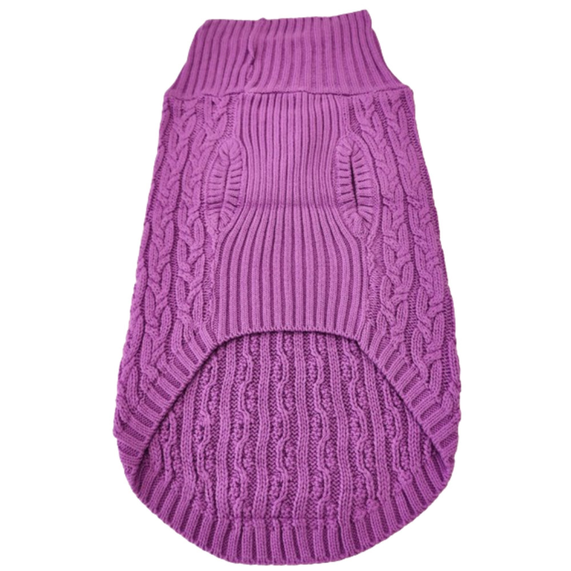 Dog and Cat Colorful Knitted Turtleneck Sweater - Wear Sierra