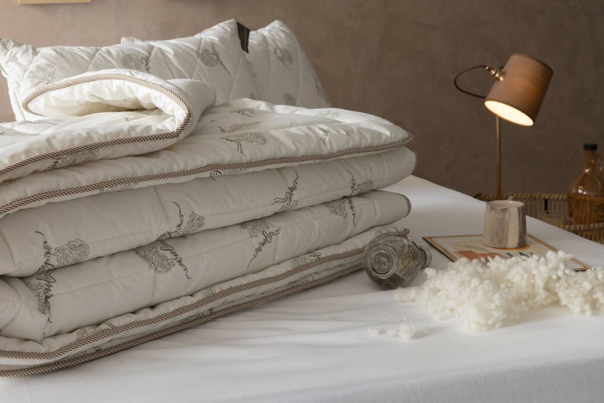 Duvetta Premium New Zealand Wool Comforter – 100% Natural, Breathable, All-Season Duvet - Wear Sierra