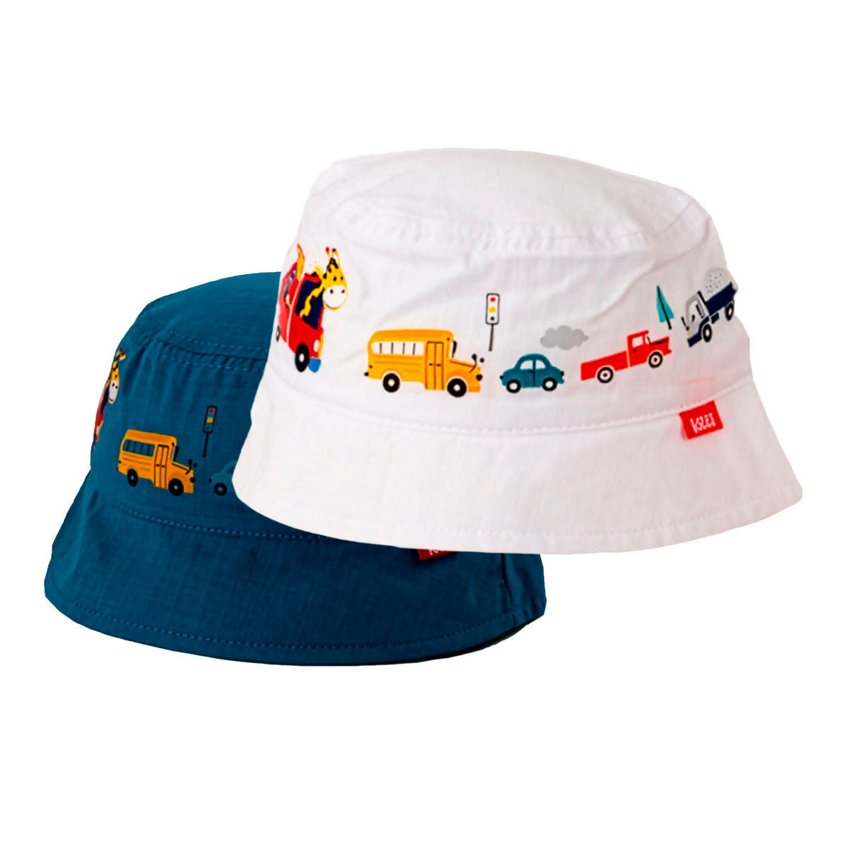Toddler Boys Bucket Hat With Train Pattern, Fits Ages 1 Year to 4 Years