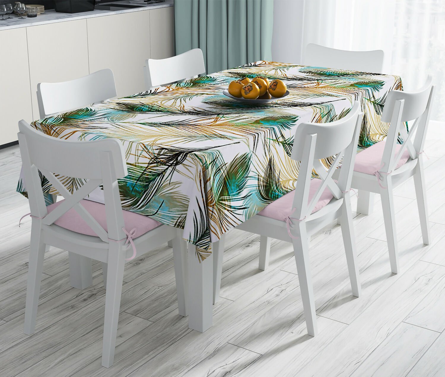 Everyday Essentials Tablecloths – Stain Resistant Fabric, Wrinkle-Free Table Cover for Dining Room or Kitchen Decor - Wear Sierra