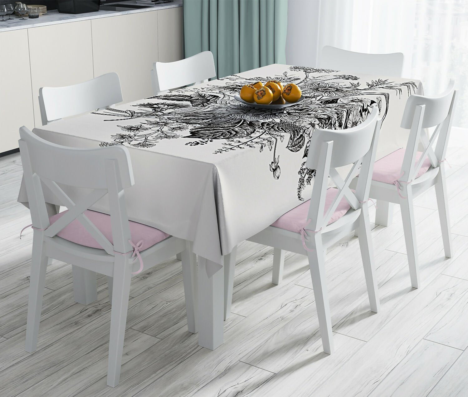 Everyday Essentials Tablecloths – Stain Resistant Fabric, Wrinkle-Free Table Cover for Dining Room or Kitchen Decor - Wear Sierra