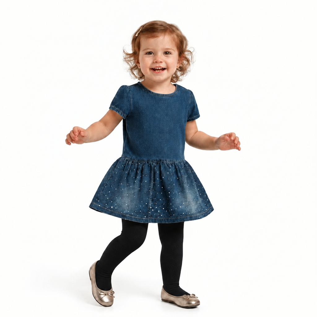 Girls' Flat-Knit School Uniform Tights in Toddler to Teen Sizes