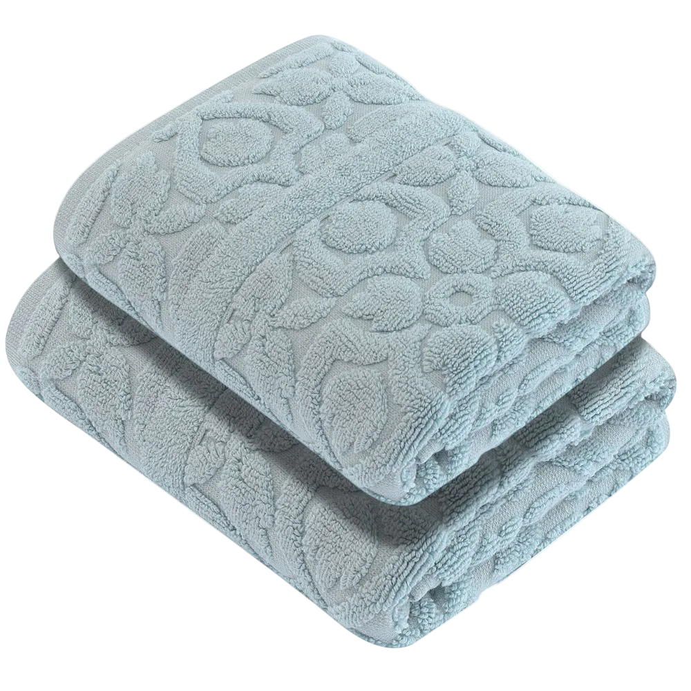 Luxury Turkish Bath Towels, 100% Turkish Cotton, Quick Drying, High Absorbency, Ultra Soft Towels For Home and Bath, Oversized 40"W x 60"L 2-Piece Plush Bath Sheets, Flora Style